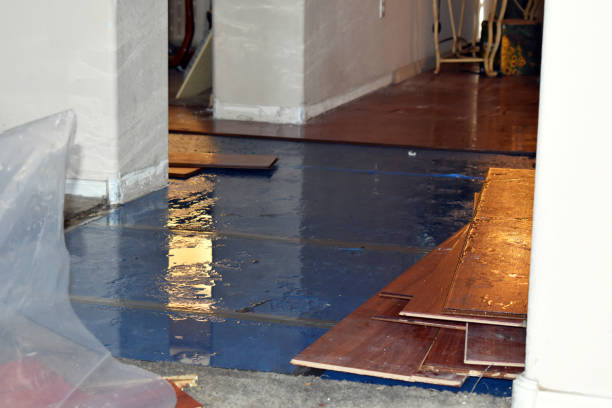Professional Flood Cleanup technician working in Bradford, RI